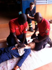 Réanimation cardio-pulmonaire.